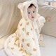 Snoopy baby cloak, autumn and winter outdoor windproof and warm baby hooded quilt, winter thickened children's coat, doll bear cloak (thick quilted), one size fits all 100 (suitable for babies aged 0-6)