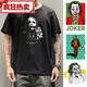 Heath Ledger Joker Short-sleeved T-shirt Joker Jointly Branded Dark Knight Batman Clothes Movie Peripheral Print F693 White Clown XS (75-95Jin [Jin equals 0.5 kg])