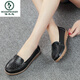 Specht Summer Flat Sohle Bohnenschuhe hohl weiche Sohle lässige Frauenschuhe atmungsaktive Mutterschuhe Krankenschwester weiße Schuhe Schwangere Frauen Single Schuhe 6629 Hohlorange 38 38