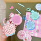 Hanoufei magnetischer Stahl Ball Zeichnungsbrett entpackt Magnetplattenschlüsselkette Hängen entpackter Kinderspielzeug Jungen und Mädchen geben Geschenke hässlicher Fisch