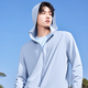 MINISO sun protection clothing men's summer ice silk cool outdoor fishing clothing upf200+ high power sun protection clothing ice mist blue L