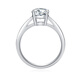 AVHE white platinum four-prong cultured diamond ring platinum carat diamond ring wedding proposal gift Chinese Valentine's Day diamond ring platinum diamond ring-1 carat D color VVS main diamond