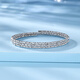 Luxury Beads PT950 Platinum Bracelet Jewelry Versatile Plain Circle Bracelet Bead Style Bungee Bracelet 54mm-11.12g