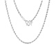 Cuihua pt950 platinum hemp rope platinum necklace simple and versatile clavicle chain as a birthday gift for girlfriend and wife, about 19g