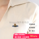 薇薇安·威斯特伍德（Vivienne Westwood）Logo刺绣V领套头修身长袖毛衣 女款 米色 米色 XS