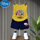 迪士尼（Disney）男童夏装儿童套装夏季纯棉男宝宝短裤背心休闲运动套装洋气两件套 靛蓝背心T983+黑短裤T273 110 cm 建议身高100-110CM