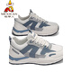 Vogelscheuche (mexikanische) High-End-Herrenschuhe Frühling und Herbst 2025 Neue Sommer- und Herbst Atmungsfreies Mesh Casual Sports Running Wavy Schuhe für Männer reine weiße alte CF9925 Beige flacher Boden 38