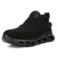 Zapatos de protección de mano de obra de gran tamaño Yu Meng Xindi en verano Ligeros, transpirable, a prueba de olor, especial de acero para hombres anti-shinging y anti-Punteura 48 Zapatos de trabajo 49 Sitio de construcción 833-1 Negro anti-sheshing y anti-Punteo Ligero y transpirable 46