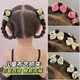 Children's headdress girl fabric clip toddler cute girl summer bow side bangs hair clip hair card accessories pink one