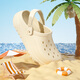 Lidani (TZLDN) Operationssaal Hole Hole Schuhe für Frauen, die für die Arbeit für die Arbeit in Sommerdamen dick-locked Nicht-Schlupf-Scheiß-Schlupfscheiben Strandsandalen