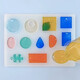 Crystal glue diy pendant package silicone mold material set epoxy resin ab glue handmade tools 14.5*12.5*1cm pendant mold 1 piece