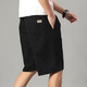 Pantalones de algodón puro de verano Pantalones recortados de hombres sueltos de talla grande de talla grande de tamaño