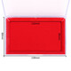 
Deli Inner plate 116*66mm transparent shell square quick dry printing platform printing paste office supplies red 9864 12 packs