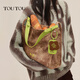 
toutou contrasting color large capacity commuting texture versatile tote bag big bag girl birthday gift