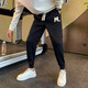 Septwolves (Septwolves) Broken Code 2025 Herren Sommer Neue Neun-Punkte-Modemarke Herrenhosen Casual Thin Slim Sports Hosen Black K11155 M 115Jin [Jin entspricht 0,5 kg]
