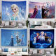 Disney Frozen Hintergrundtuch Kinderzimmer Anime Hintergrund Wandtuch Prinzessin Nacht Wandteppich GT1278-Frozen 5 Breite 3 Meter hoch 1,5 Meter + Installationspaket