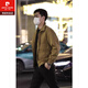 Pierre Cardin (Pierre Cardin) light and mature temperament outfit suit men's spring and autumn stand-up collar handsome multi-pocket work jacket men's Korean style high-end coat khaki jacket single piece XL