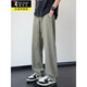 Specht Eisseide Hosen Herren Sommer dünne, schnell trocknende kühle lockere Freizeithosen für Jungen Fashion Sport Weitbeinhosen 6636 Grau 2xl etwa 140-160jin [Jin gleich 0,5 kg]