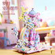 New Beauty et 13064 Sky Castle Liberstore Assemblé Blocs Blocs Blocs Toys Ornements Modèles Girls et Gifts pour enfants [13064] Sky City + acrylique Box