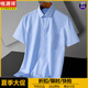 
Hengyuanxiang free ironing plaid short-sleeved shirt men's summer thin style plus fat plus size fat man professional business half-sleeved shirt DX6629 38
