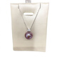 Fat Donglai Quality Edison Pearl Pendant Zhuji Fresh Water Highlight Perfect Round Almost Flawless Princess Same Style Purple A Style Princess Style Silver 9-10mm