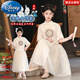 迪士尼（Disney）儿童国风新中式女童汉服夏季连衣裙2025新款夏装公主套装裙子唐装 图片色 170 尺码15~16岁【160-170cm】