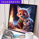 Clcey Crazy Zoo City Цифровая масляная живопись Симпатичная мультипликация Crazy Zoo City Цифровая масляная живопись SJ13553 20*20см.