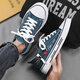 Li Ning Trendy Canvas Shoes Men's Summer 2025 New Breathable Classic Cloth Shoes Sports and Leisure Teenagers Soft-soled Low-top Sneakers Black Single Layer 41 Ready in Stock Quick Delivery