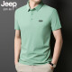 Jeep SpiritJeep Jeep Ice Silk Shirt Polo Summer's Summer Camiseta de manga corta para hombres Camiseta delgada de secuencia rápida de secado rápido JPBL12358 M Recomendado 80-100Jin [Jin equivale a 0.5 kg]