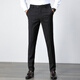 Sept loups pantalon de costume à rayures verticales épaissis en droit pour hommes pantalons pour hommes et pantalon masculin haut de gamme 9902 Black 29 Black 29