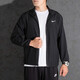 耐克（NIKE）男装运动套装25秋新款跑步训练夹克外套宽松长裤透气T恤衫 三件套 梭织夹克长裤+T恤 S