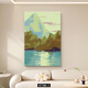
Yihuanyu Rizhao Jinshan Living Room Decoration Painting Landscape Scenery Texture Hanging Painting Porch Corridor Floor Painting Sofa Back Wall Mural 15833-3 40*60 High-definition and delicate oil canvas Frameless texture painting (pine wood inner frame)