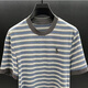 P.YH.ZHLOMY Victor Estación Europea Top Summer Summer Nueva camiseta NZN1396 Stripe 2XL [150-170]