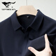 Sieben Wolf Mulberry Seiden Kurzarm Shirt Herren Sommer Neues Freizeitgeschäft No Bügelhemd mit mittleren Alter dünne halbe Ärmeln Top 6913 Kaffee L 175/115