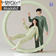 
Modal anti-mites pure cotton couple pajamas for women in spring and autumn long-sleeved cardigan autumn and winter casual men's home clothing set 7E2694 women-double length XL