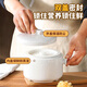 MAXCOOK ceramic stew pot, one person, one pot, earthen pot, double lid stew pot, steaming bowl, stew pot, steamed egg cup, egg custard steaming bowl MCTC3662