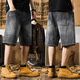 Rankdavid Light Luxus Neue Brand American Casual Retro Shorts Herren Sommer Lose großer Größe 2025 Neuem Stil Gebraucht 9926 Blau 28