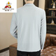 Scarecrow Jeune Slim Ice Silk Striped Summer Suit à manches longues Men's Korean Style Casual Casual Beau