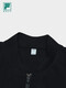 FILA men's woven jacket 2025 summer new golf sports simple base top dark black-BK L 175/96A/L