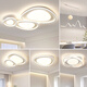 Les NVC Volles Spektrum Hochbritchem Augenschutz Wohnzimmer Deckenleuchte Neue moderne einfache atmosphärische Hauptschlafzimmer Deckenlampe RG1049 Weißes Dreieck 110*80 cm