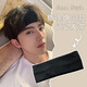 Le même groupe de cheveux de sport pour le turban absorbant la mode pour hommes pour les hommes de cheveux pour hommes pour laver les visages pour les hommes. Black + White Eyes + H7 Band [Ensemble de 3 pièces de remplacement
