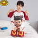 G.DUCKKIDS哪吒儿童家居服套装男夏季纯棉薄款短袖短裤套装卡通男孩两件套 T695奶龙 140 S码 高143-158CM