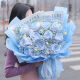 
Flower express flower gift broken ice blue rose bouquet birthday gift for lover nationwide delivery on the same day 11 broken ice blue rose dy679
