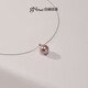 Jingrun Pearl Necklace Lanxin 925 Silver Freshwater Pearl Pendant Female Pink Purple Round Single Pearl Birthday Gift for Girlfriend