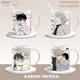 Lu Xuyu Orange Seaside Night Surround Water Cup Lü Tai Zhou Jin Yi Xuan Lü Yuanying 2D Ceramic Cup Student Gift Mug Q3883-Water Night Mug (cup + cup lid + spoon)