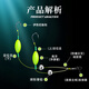 In-water mink finished anti-bottom fishing suspended sub-line double hook set European carp hook anti-off-bottom fishing set tied with big Iseni fish hooks value pack 5 sets anti-bottom line double hook Iseni barbed No. 8 hook