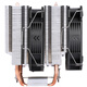 BUBALUS T68 Dual-Tower-CPU-luftgekühlter Kühler (Multi-Plattform/AM5/6 Heatpipes aus reinem Kupfer/intelligente Temperaturregelung per PWM/Matrix-Lamellen/12-cm-Dual-Lüfter/Unterstützung 1700)