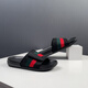 DIFANPU International Luxury Brand Herrenschuhe High-End-Männer Außenbekleidung Pantoffel Little Biene Sandalen bequeme Outdoor-Strandschuhe Aprikosenfarbe [Markengeschenkbox] 42