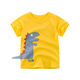 TTPMER Summer Boy Kurzarm T-Shirt Cotton Cartoon Dinosaurier Design Ins Style 9716 Militärblau 120