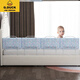 G.DUCKKIDS children's baby guard board short anti-fall heightened fence bed fence soft package splicing bed baby guardrail baffle bed curtain linen gray 0.5 meters long bed fence